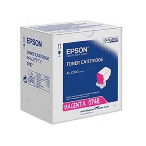 EPSON S050748 原廠洋紅色碳粉匣